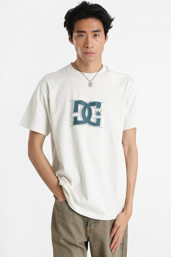 DC Big Deal Star T-Shirt | Snow Heather | Herren  | L von DC