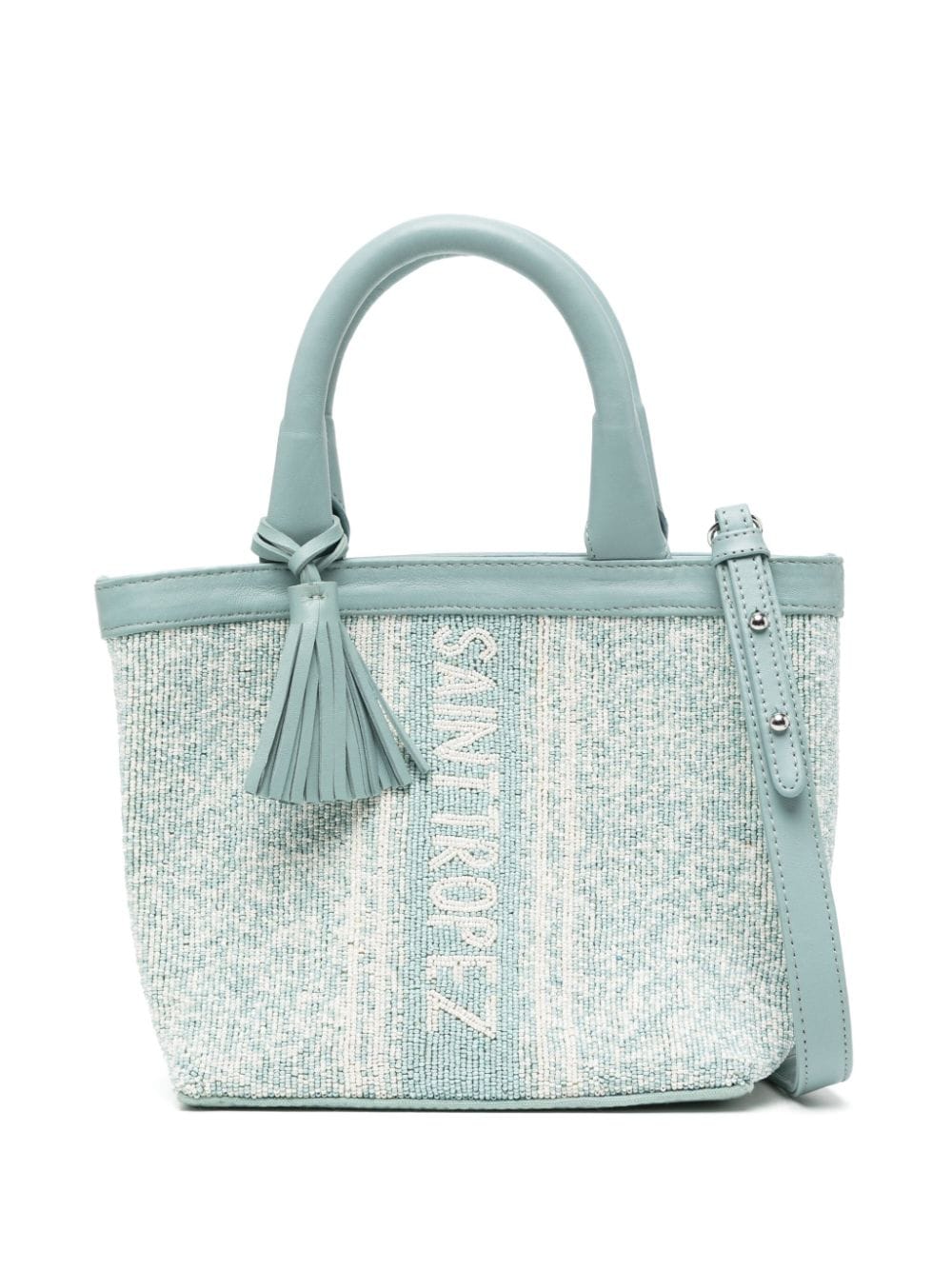 DE SIENA SHOES Saint Tropez bead-embellished tote bag - Blue von DE SIENA SHOES