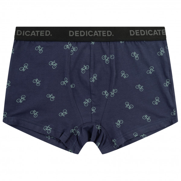 DEDICATED - Boxer Briefs Kalix Bike Pattern - Alltagsunterwäsche Gr L blau von DEDICATED