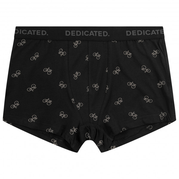 DEDICATED - Boxer Briefs Kalix Bike Pattern - Alltagsunterwäsche Gr L schwarz von DEDICATED