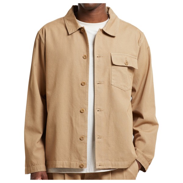 DEDICATED - Jacket Kangos Canvas - Hemd Gr L;M;XL;XXL beige;grau von DEDICATED