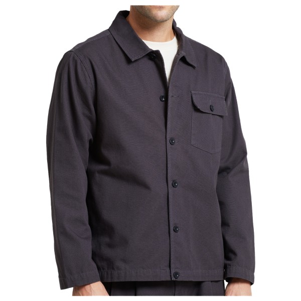 DEDICATED - Jacket Kangos Canvas - Hemd Gr L grau von DEDICATED