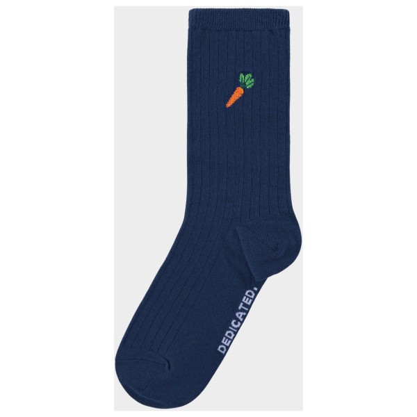 DEDICATED - Rib Socks Knivsta Carrot - Multifunktionssocken Gr 36-40;41-45 blau von DEDICATED