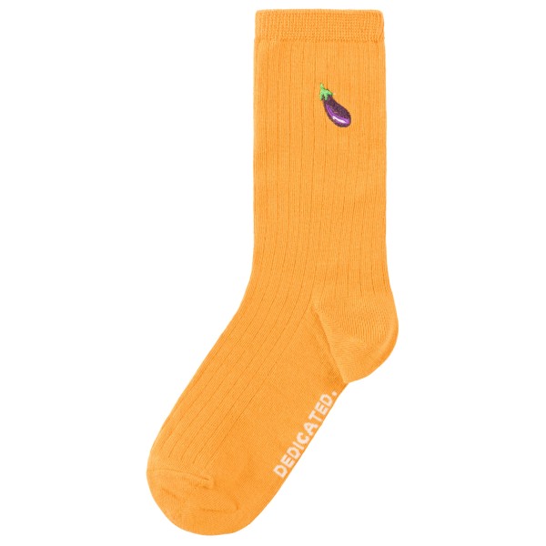 DEDICATED - Rib Socks Knivsta Eggplant - Multifunktionssocken Gr 36-40;41-45 orange von DEDICATED