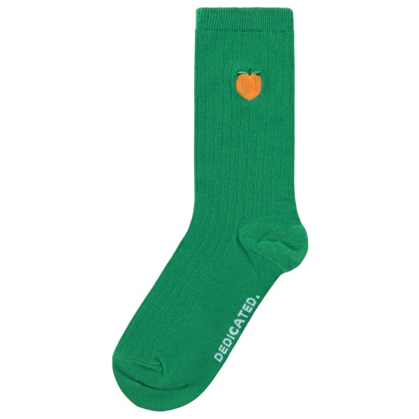 DEDICATED - Rib Socks Knivsta Peach - Multifunktionssocken Gr 36-40 grün von DEDICATED