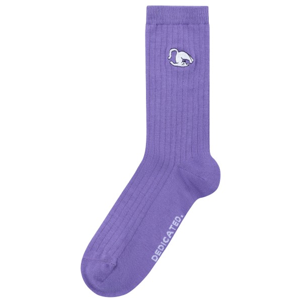 DEDICATED - Rib Socks Knivsta Plow Pose - Multifunktionssocken Gr 36-40;41-45 lila von DEDICATED