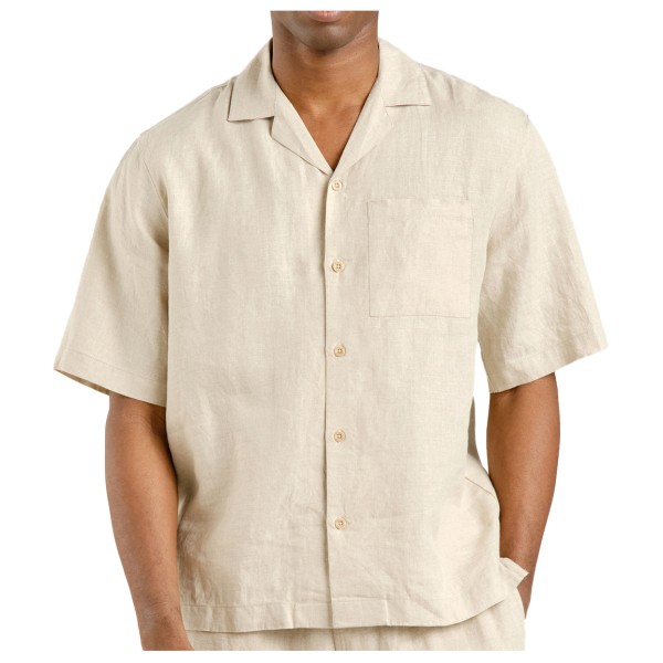 DEDICATED - Shirt Marstrand Linen - Hemd Gr L beige von DEDICATED