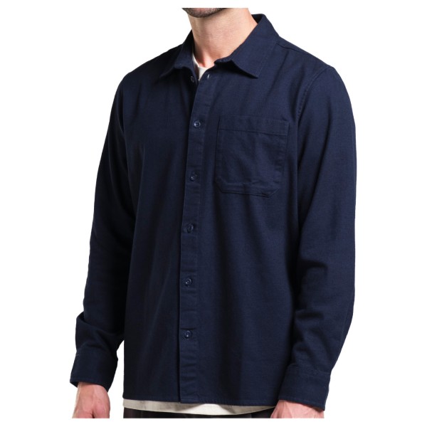 DEDICATED - Shirt Rute Flannel Base - Hemd Gr L blau von DEDICATED