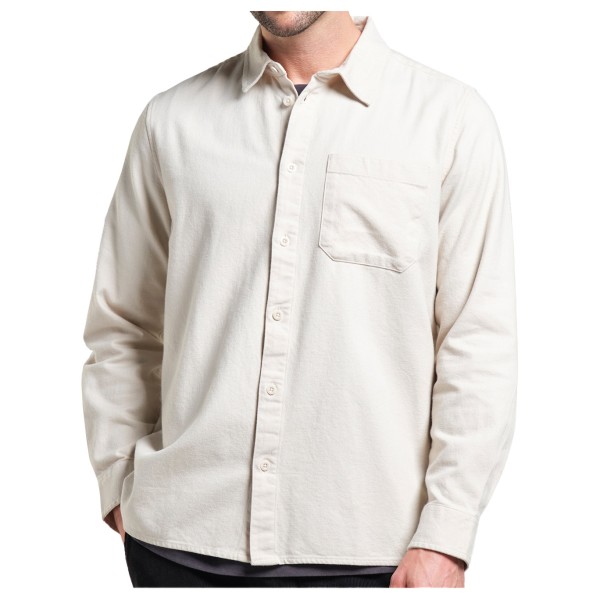 DEDICATED - Shirt Rute Flannel Base - Hemd Gr L weiß von DEDICATED