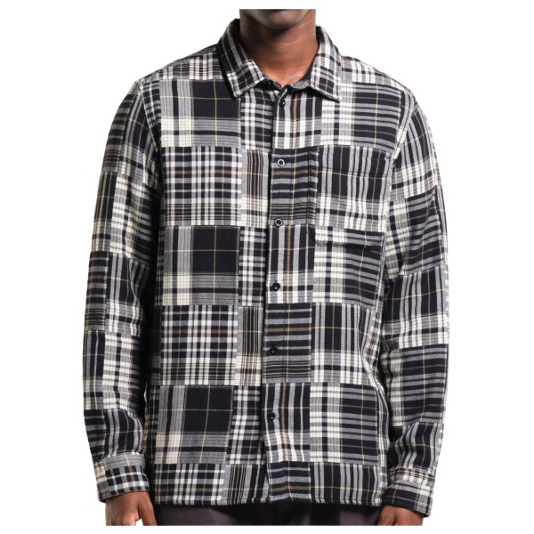 DEDICATED - Shirt Rute Flannel Patchwork - Hemd Gr M grau von DEDICATED