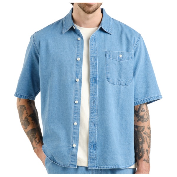 DEDICATED - Shirt Skalhamn Denim - Hemd Gr L;M;S;XL;XXL blau von DEDICATED