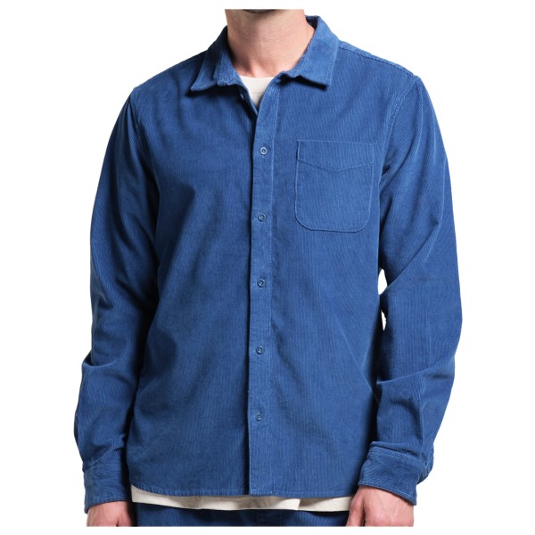 DEDICATED - Shirt Varberg Corduroy - Hemd Gr L blau von DEDICATED