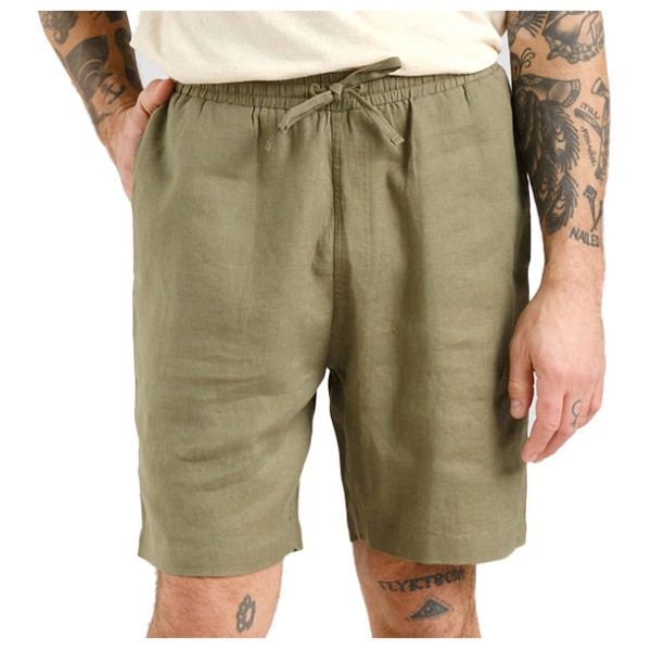 DEDICATED - Shorts Vejle Linen - Shorts Gr L;M;S;XL beige;oliv von DEDICATED