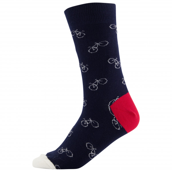 DEDICATED - Socks Sigtuna Bike Pattern - Multifunktionssocken Gr 36-40 blau;oliv;schwarz von DEDICATED