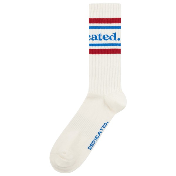 DEDICATED - Sport Socks Ullevi Logo - Multifunktionssocken Gr 36-40 weiß von DEDICATED