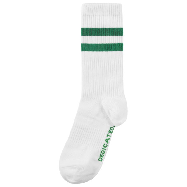 DEDICATED - Sport Socks Ullevi Stripes - Multifunktionssocken Gr 36-40 weiß von DEDICATED