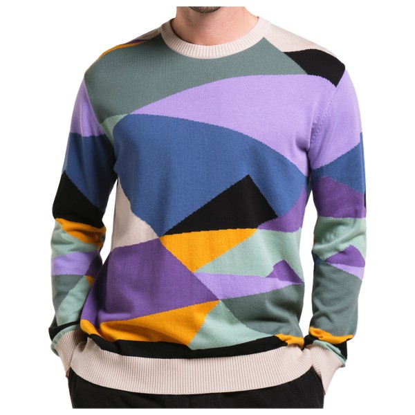 DEDICATED - Sweater Mora - Pullover Gr L;M;S;XL;XXL blau;braun;bunt von DEDICATED