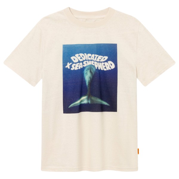 DEDICATED - T-Shirt Gustavsberg Hemp Dolphin Tail - T-Shirt Gr L;M;XL weiß von DEDICATED