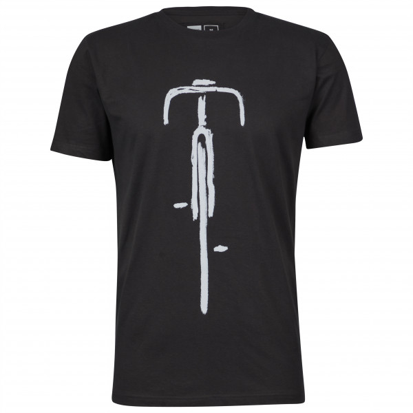 DEDICATED - T-Shirt Stockholm Bike Front - T-Shirt Gr L schwarz von DEDICATED