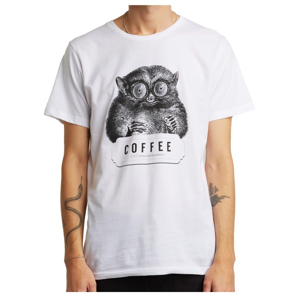 DEDICATED - T-Shirt Stockholm Caffeine Kick - T-Shirt Gr M weiß von DEDICATED