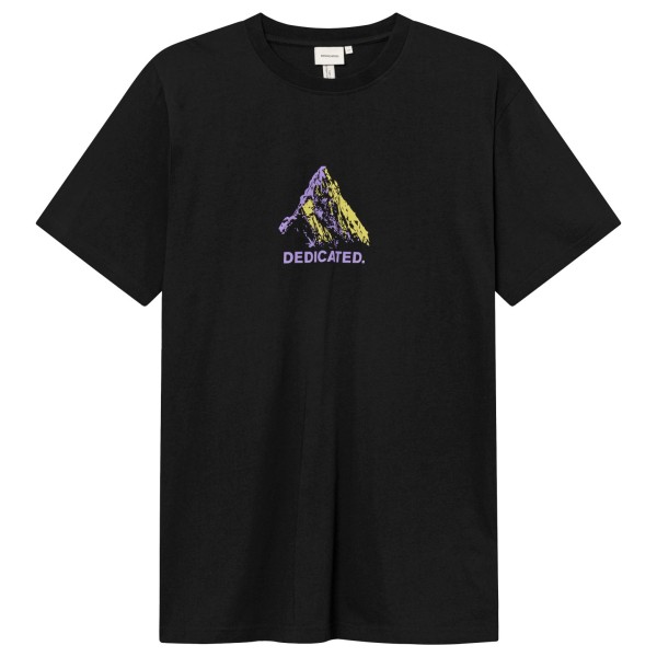 DEDICATED - T-Shirt Stockholm Logo Peak - T-Shirt Gr L;M;S;XL;XXL schwarz von DEDICATED