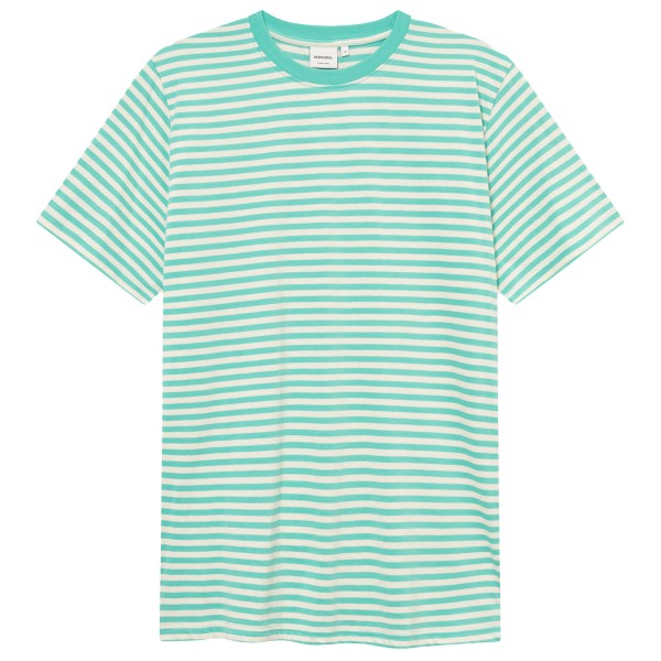 DEDICATED - T-Shirt Stockholm Stripes - T-Shirt Gr XXL grün/türkis von DEDICATED