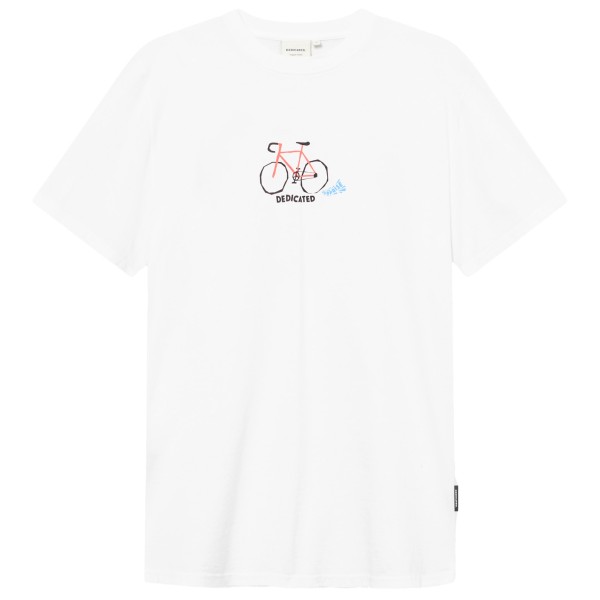 DEDICATED - T-Shirt Stockholm Surprise Bike - T-Shirt Gr M weiß von DEDICATED