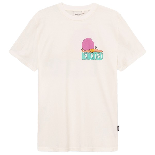 DEDICATED - T-Shirt Stockholm Vacay Logo - T-Shirt Gr L weiß von DEDICATED