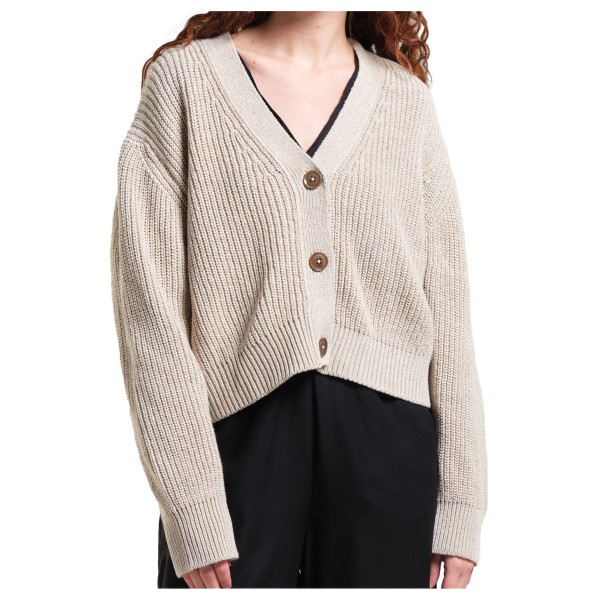 DEDICATED - Women's Cardigan Kanan - Pullover Gr L beige von DEDICATED