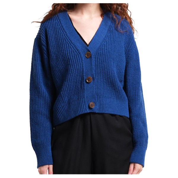 DEDICATED - Women's Cardigan Kanan - Pullover Gr L blau von DEDICATED