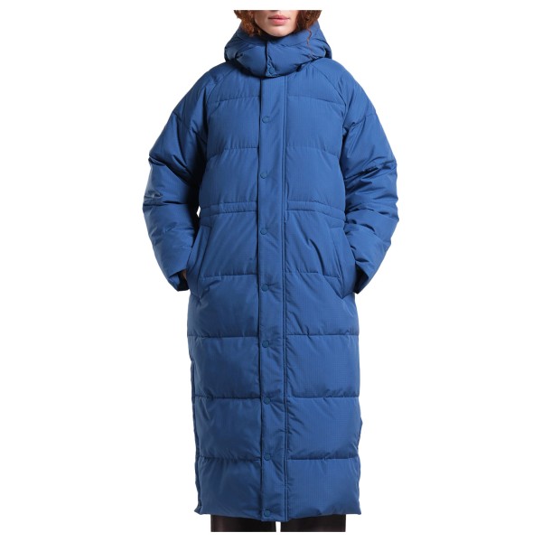 DEDICATED - Women's Long Puffer Jacket Karmas - Mantel Gr L;M;S;XL;XS blau;schwarz von DEDICATED