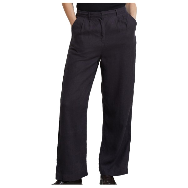 DEDICATED - Women's Pants Vickleby Linen - Freizeithose Gr L schwarz von DEDICATED