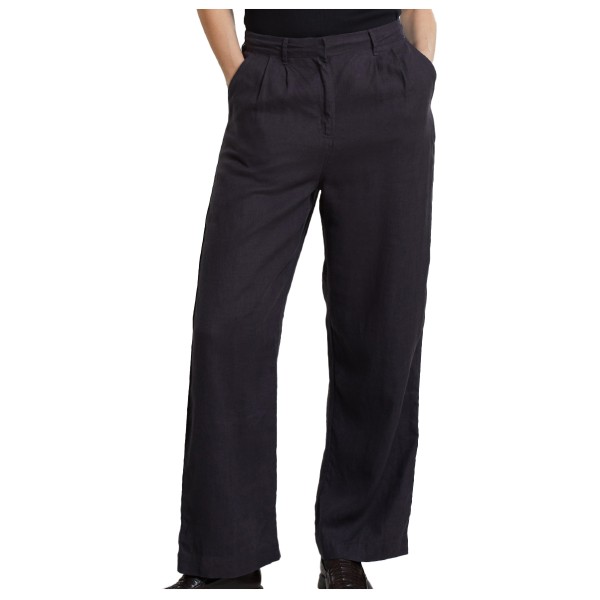 DEDICATED - Women's Pants Vickleby Linen - Freizeithose Gr XL schwarz von DEDICATED