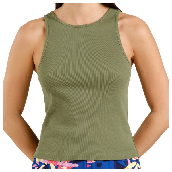 DEDICATED - Women's Rib Top Valdermarsvik - Top Gr XS oliv von DEDICATED