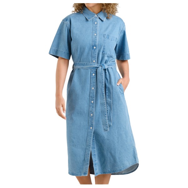 DEDICATED - Women's Shirt Dress Ripa Denim - Kleid Gr S blau von DEDICATED