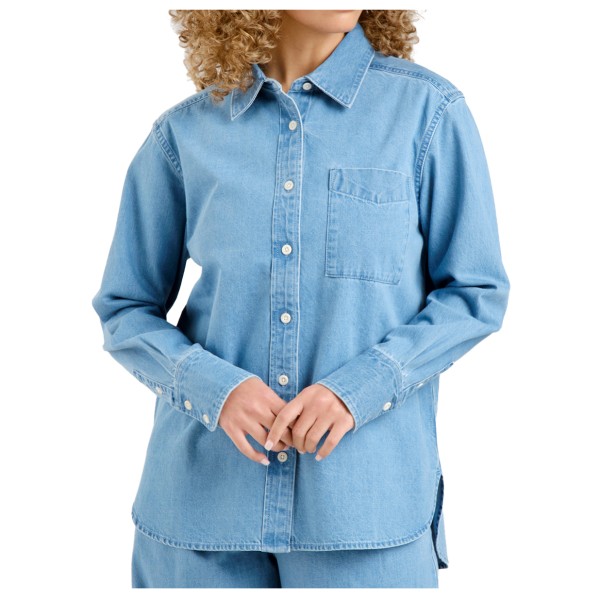 DEDICATED - Women's Shirt Hult Denim - Hemd Gr L blau von DEDICATED