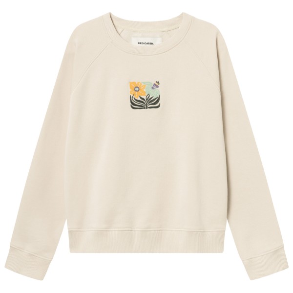 DEDICATED - Women's Sweatshirt Ystad Daffodil Flowers EMB - Pullover Gr L beige von DEDICATED