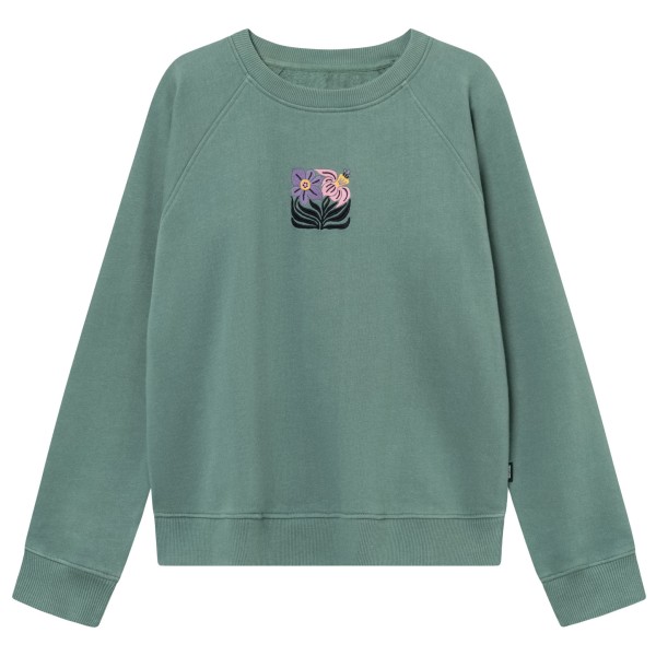 DEDICATED - Women's Sweatshirt Ystad Daffodil Flowers EMB - Pullover Gr L türkis von DEDICATED