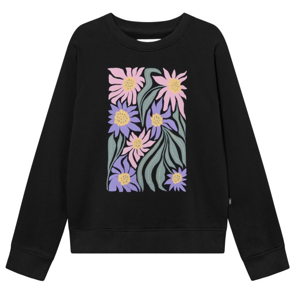 DEDICATED - Women's Sweatshirt Ystad Daisy Block - Pullover Gr L schwarz von DEDICATED