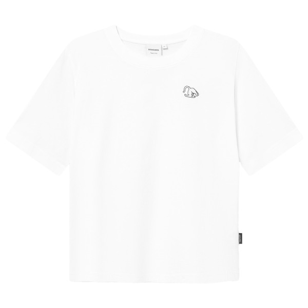 DEDICATED - Women's T-Shirt Vadstena Cat Pose - T-Shirt Gr M weiß von DEDICATED
