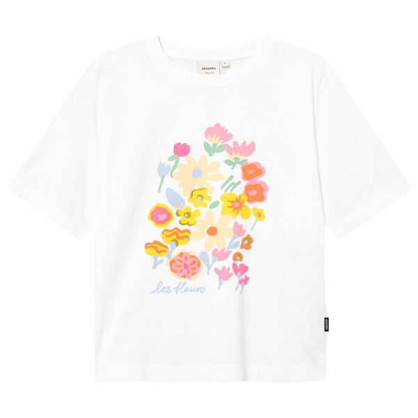 DEDICATED - Women's T-Shirt Vadstena Les Fleurs - T-Shirt Gr L weiß von DEDICATED