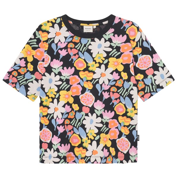 DEDICATED - Women's T-Shirt Vadstena Meadow Flowers Big - T-Shirt Gr L grau von DEDICATED