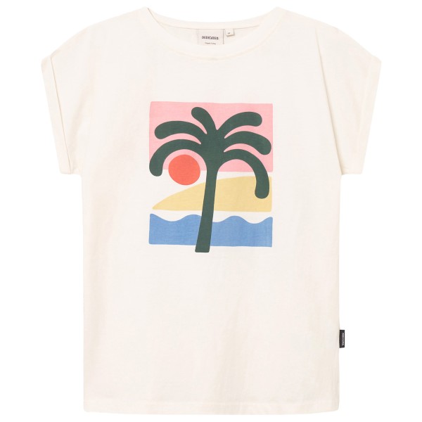 DEDICATED - Women's T-Shirt Visby Beach Palm - T-Shirt Gr L weiß von DEDICATED