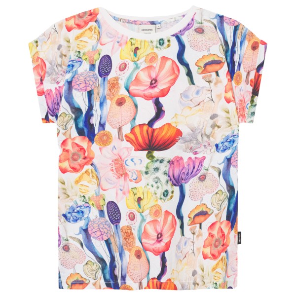 DEDICATED - Women's T-Shirt Visby Fantasy Flowers - T-Shirt Gr M bunt von DEDICATED
