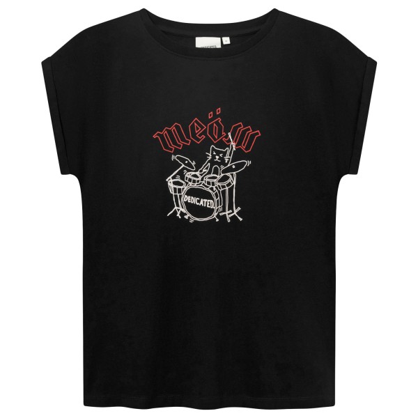 DEDICATED - Women's T-Shirt Visby Meow - T-Shirt Gr S schwarz von DEDICATED