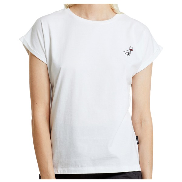 DEDICATED - Women's T-Shirt Visby Wine Cheers - T-Shirt Gr XL weiß von DEDICATED