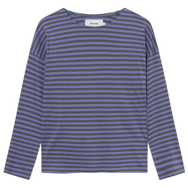 DEDICATED - Women's Top Humledal Stripes - Longsleeve Gr M;S;XL;XS beige/gelb;grau von DEDICATED