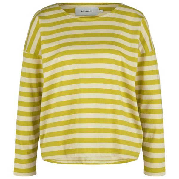 DEDICATED - Women's Top Humledal Stripes - Longsleeve Gr XS gelb von DEDICATED