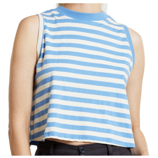 DEDICATED - Women's Top Namsos Stripes - Top Gr L blau von DEDICATED