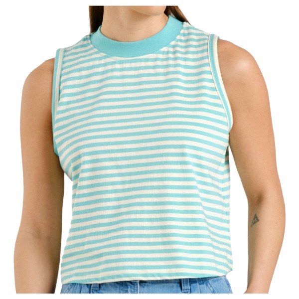 DEDICATED - Women's Top Namsos Stripes - Top Gr XS grau von DEDICATED